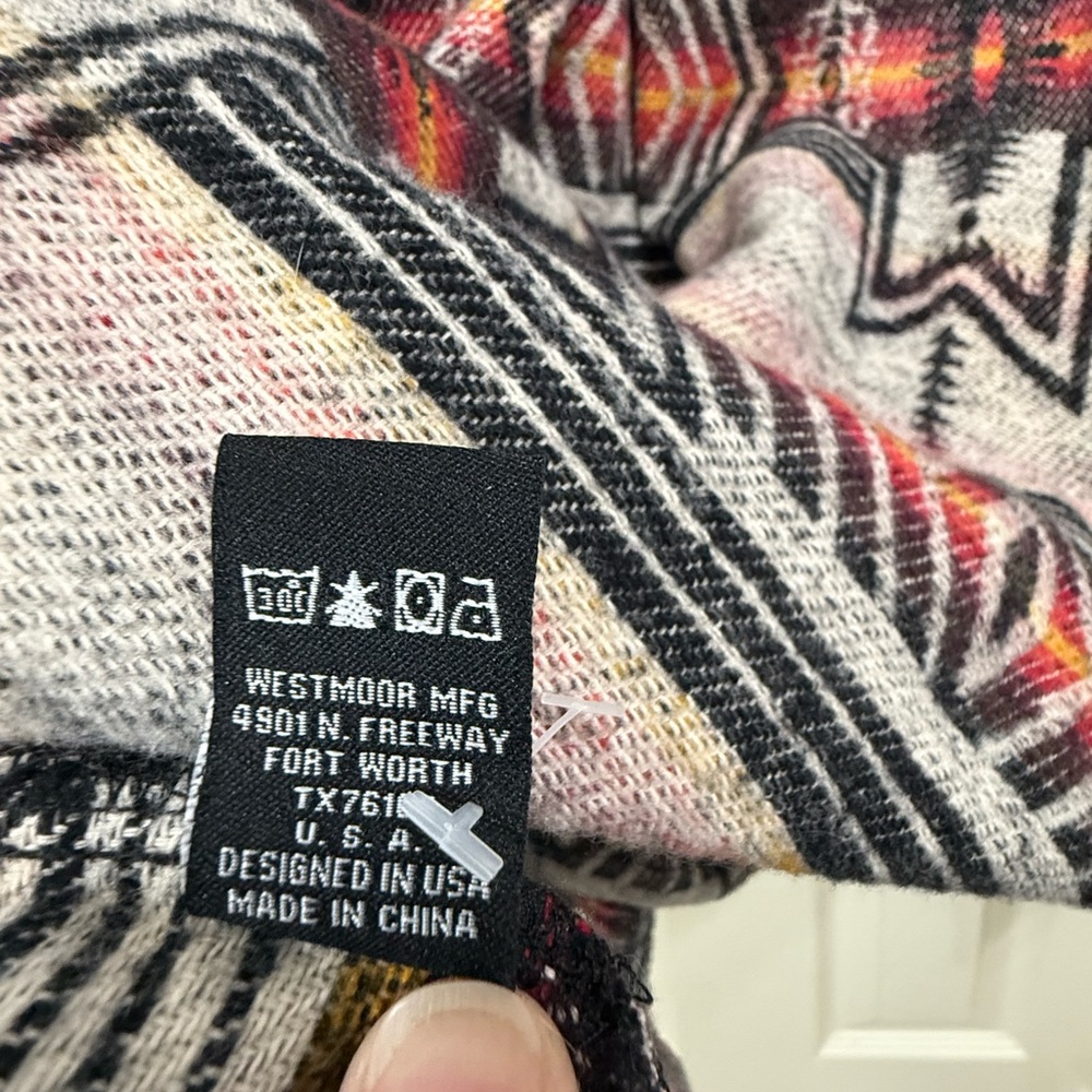 Aztec Pattern Button Down Shirt - Picture 8 of 9